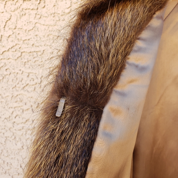 VINTAGE Fox Fur Coat Lined size 42/L - Picture 8 of 10